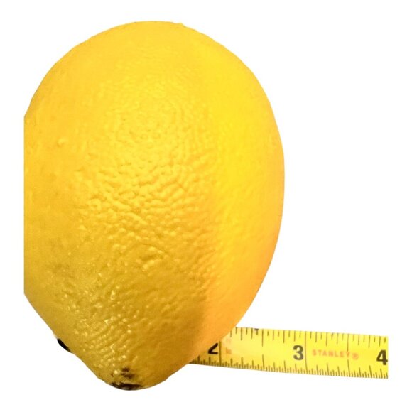 Artificial Yellow Lemons Realistic Fake Fruit Decoration Set Of 4 - Picture 3 of 4